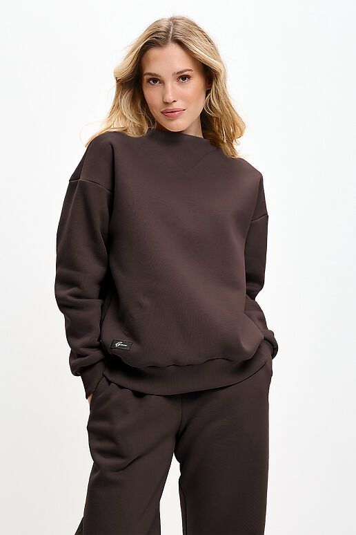 Костюм (Брюки+Свитшот+Снуд) EZANNA (Моро) W1Ks409F4 #1227210 фото 2