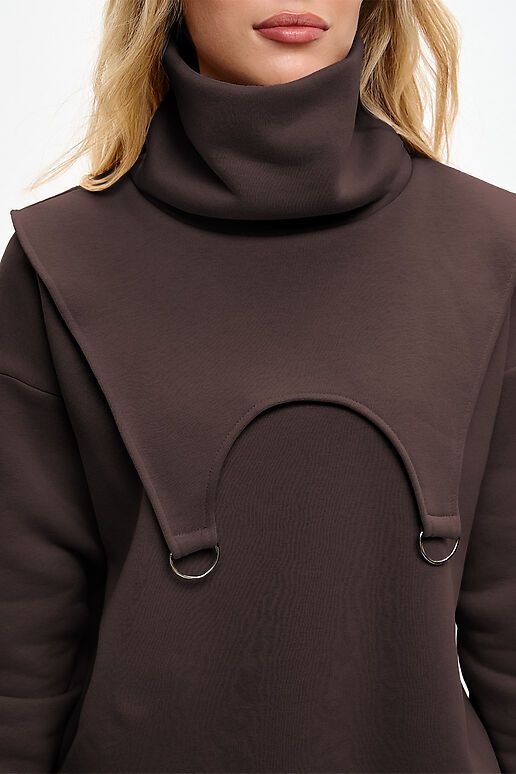 Костюм (Брюки+Свитшот+Снуд) EZANNA (Моро) W1Ks409F4 #1227210 фото 7