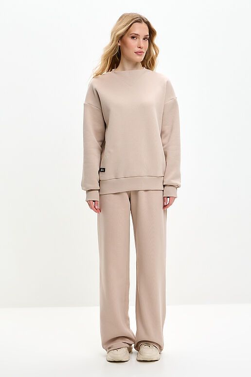 Костюм (Брюки+Свитшот+Снуд) EZANNA (Какао) W1Ks409F4 #1227211 фото 5