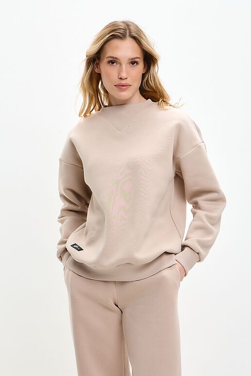 Костюм (Брюки+Свитшот+Снуд) EZANNA (Какао) W1Ks409F4 #1227211 фото 7