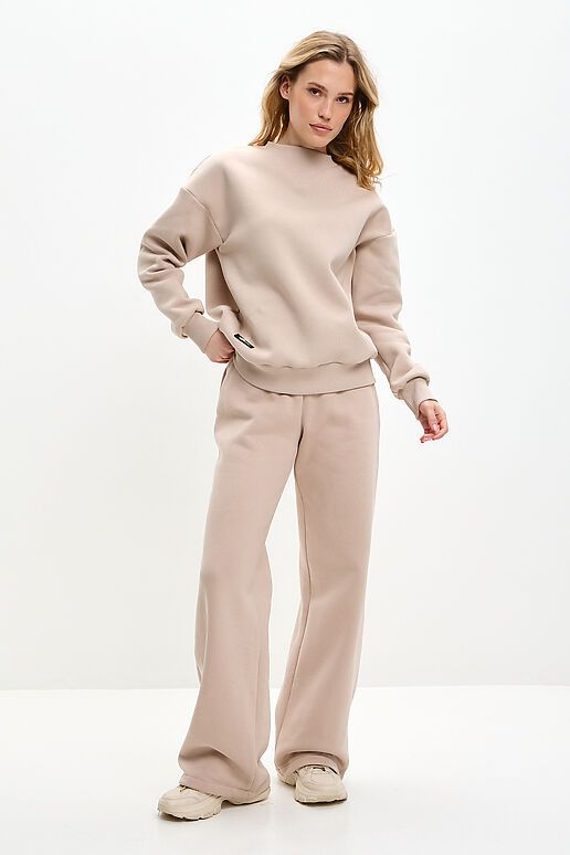 Костюм (Брюки+Свитшот+Снуд) EZANNA (Какао) W1Ks409F4 #1227211 фото 6