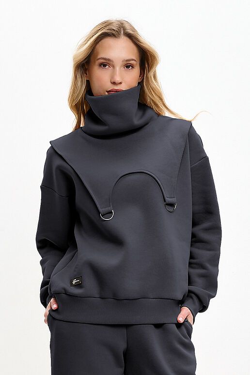 Костюм (Брюки+Свитшот+Снуд) EZANNA (Фуме) W1Ks409F4 #1227212 фото 4