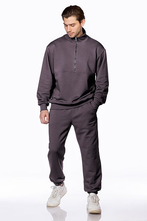 Худи с воротом EZANNA (Антрацит) M1Hu223F3 #1237578 фото 2