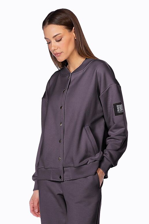 Костюм (Брюки+Бомбер) EZANNA (Антрацит) W1Ks739F3 #1237608 фото 2