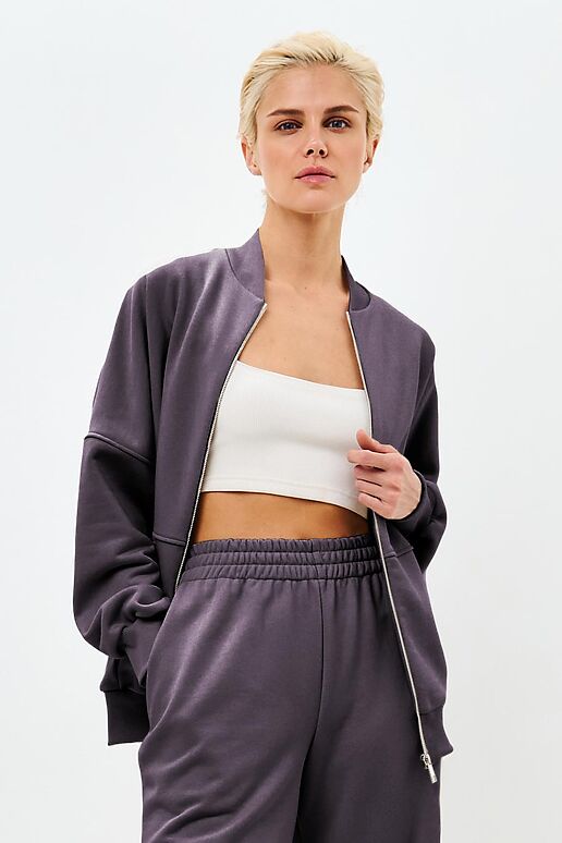 Толстовка EZANNA (Антрацит) W1To373F3 #1237621 фото 3