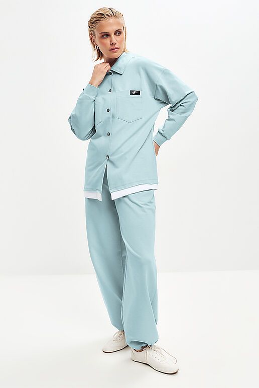 Рубашка EZANNA (Снежная мята) W1Rb380F2 #1237944 фото 4