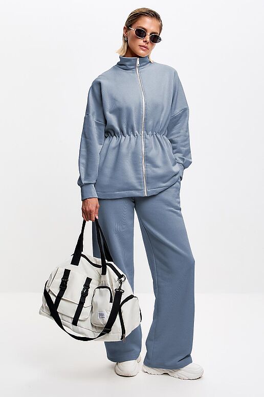 Брюки EZANNA (Туман) W1Br093F3 #1237957 фото 3