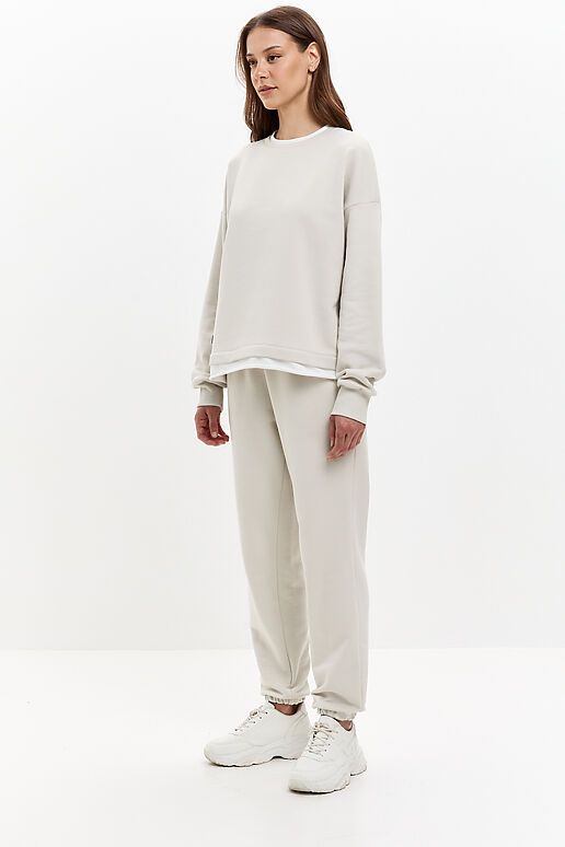 Свитшот EZANNA (Жемчужный/Белый) W1Sv410F3 #1238029 фото 6