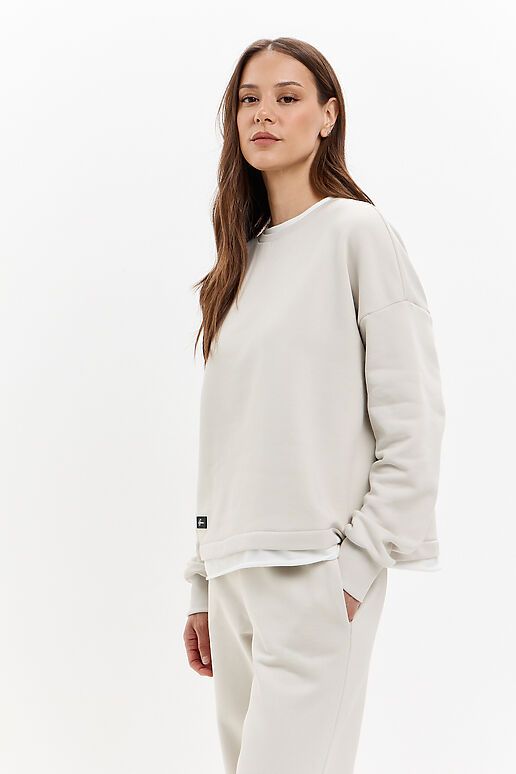 Свитшот EZANNA (Жемчужный/Белый) W1Sv410F3 #1238029 фото 3