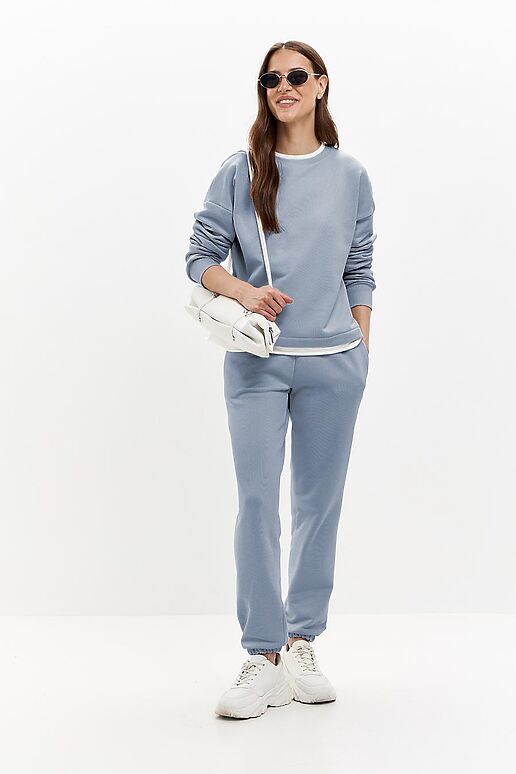 Свитшот EZANNA (Туман/Белый) W1Sv410F3 #1238052 фото 2