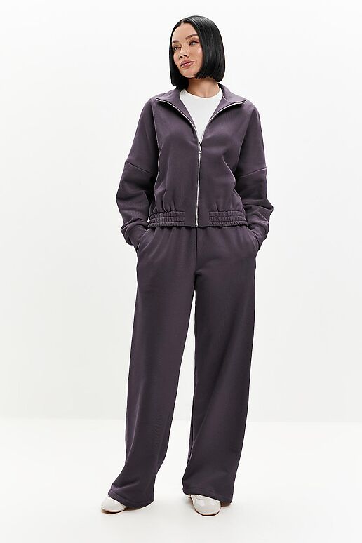 Костюм (Брюки+Толстовка) EZANNA (Антрацит) W1Ks413F3 #1238076 фото 2