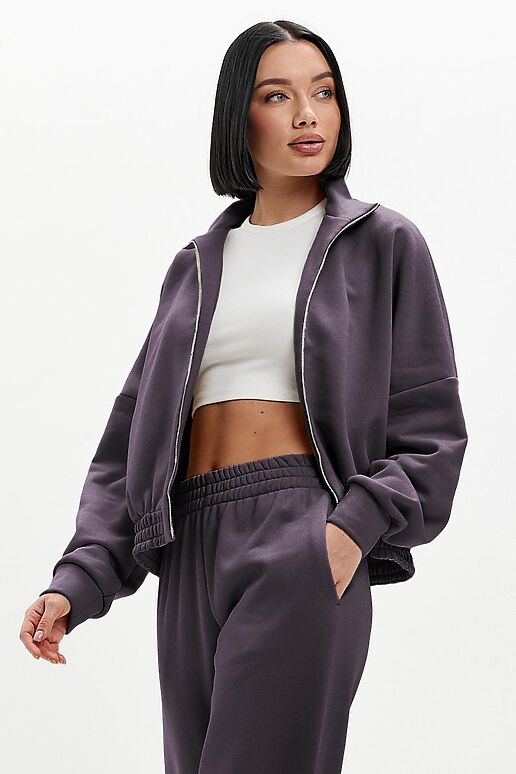 Костюм (Брюки+Толстовка) EZANNA (Антрацит) W1Ks413F3 #1238076 фото 3