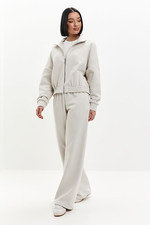 Костюм (Брюки+Толстовка) EZANNA (Жемчужный) W1Ks413F3 #1238077 фото 6