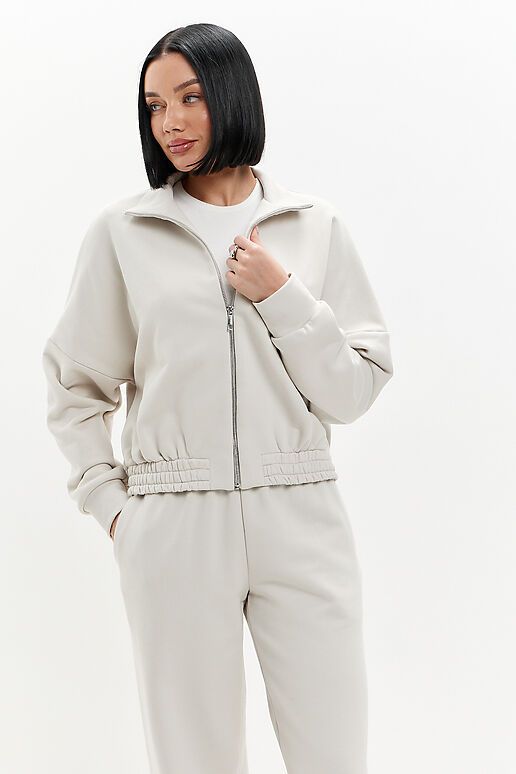 Костюм (Брюки+Толстовка) EZANNA (Жемчужный) W1Ks413F3 #1238077 фото 3