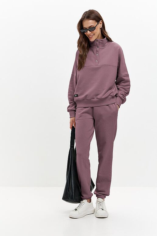 Свитшот с воротом EZANNA (Инжир) W1Sv400F3 #1238084 фото 2