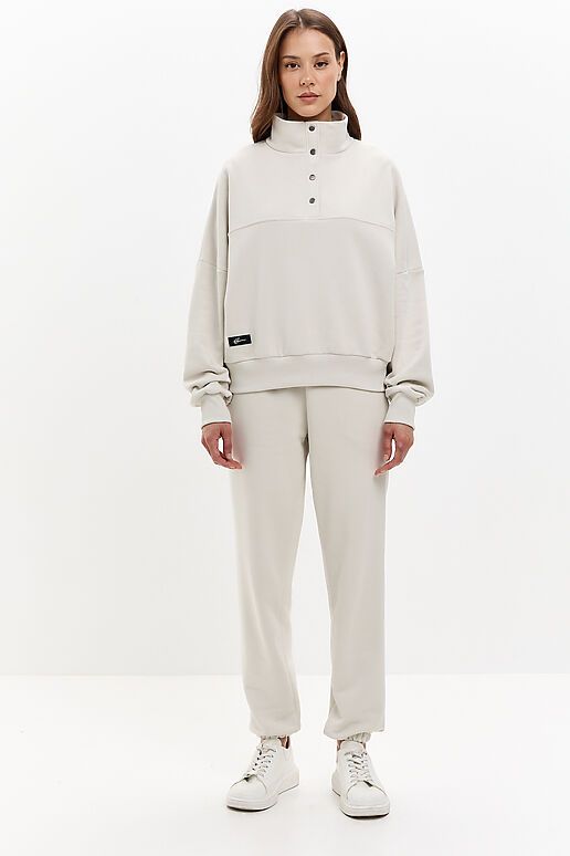 Костюм (Брюки+Свитшот) EZANNA (Жемчужный) W1Ks401F3 #1238087 фото 4