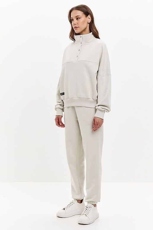Костюм (Брюки+Свитшот) EZANNA (Жемчужный) W1Ks401F3 #1238087 фото 6