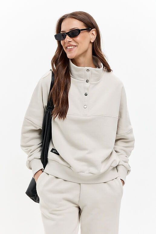 Костюм (Брюки+Свитшот) EZANNA (Жемчужный) W1Ks401F3 #1238087 фото 5