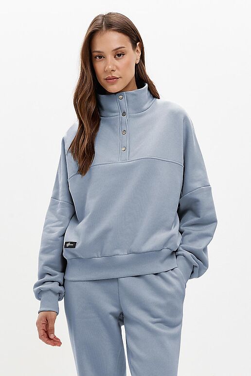 Костюм (Брюки+Свитшот) EZANNA (Туман) W1Ks401F3 #1238088 фото 2