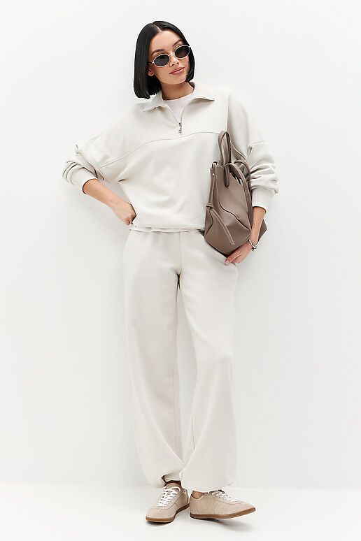 Худи с воротом EZANNA (Жемчужный) W1Hu405F3 #1238093 фото 6