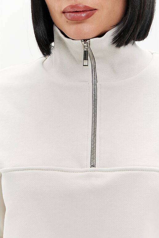 Худи с воротом EZANNA (Жемчужный) W1Hu405F3 #1238093 фото 10