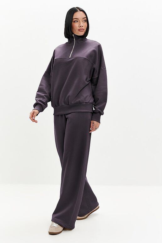 Костюм (Брюки+Худи) EZANNA (Антрацит) W1Ks406F4 #1238098 фото 2