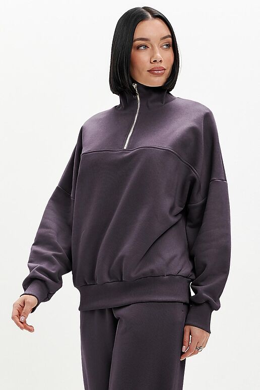 Костюм (Брюки+Худи) EZANNA (Антрацит) W1Ks406F4 #1238098 фото 4