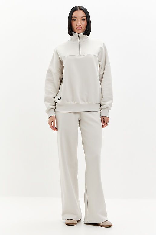 Костюм (Брюки+Худи) EZANNA (Жемчужный) W1Ks406F4 #1238100 фото 8