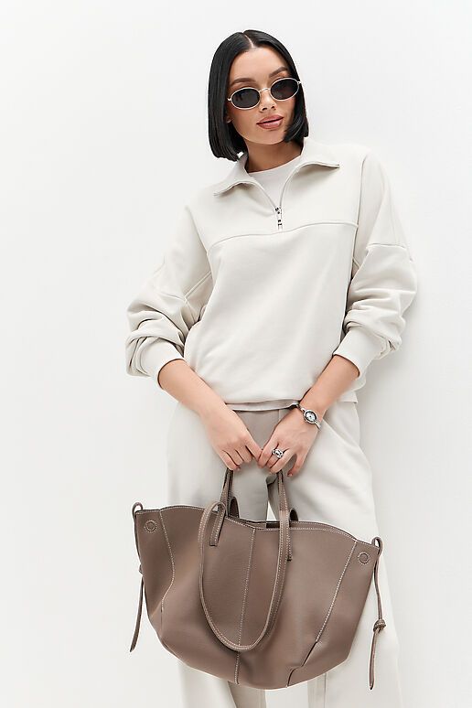 Костюм (Брюки+Худи) EZANNA (Жемчужный) W1Ks406F4 #1238100 фото 6