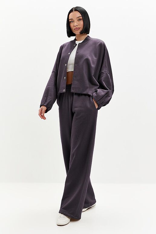 Костюм (Брюки+Толстовка) EZANNA (Антрацит) W1Ks415F3 #1238117 фото 2