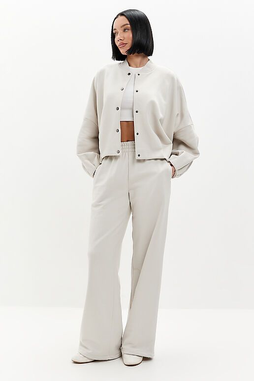 Костюм (Брюки+Толстовка) EZANNA (Жемчужный) W1Ks415F3 #1238119 фото 7