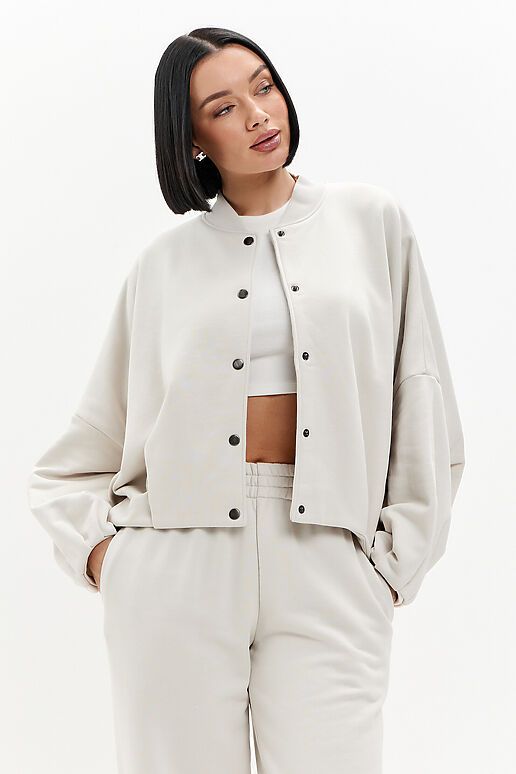 Костюм (Брюки+Толстовка) EZANNA (Жемчужный) W1Ks415F3 #1238119 фото 8