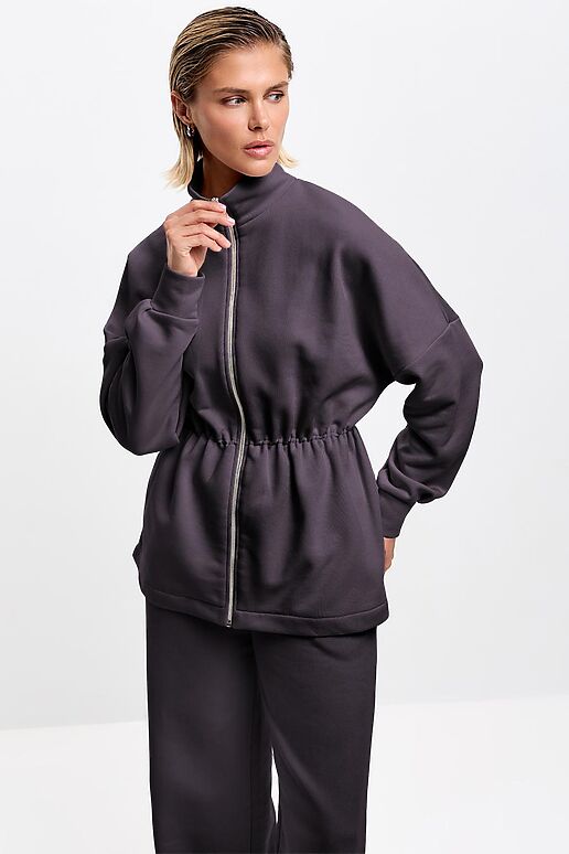 Костюм (Брюки+Толстовка) EZANNA (Антрацит) W1Ks417F4 #1238620 фото 2