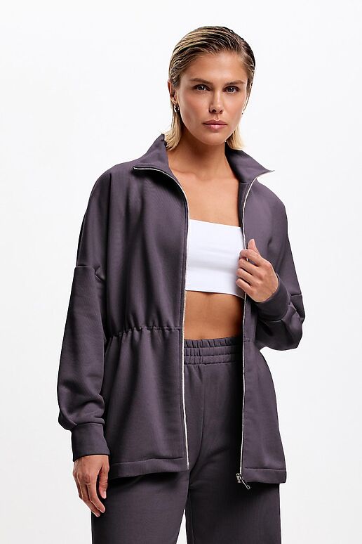 Костюм (Брюки+Толстовка) EZANNA (Антрацит) W1Ks417F4 #1238620 фото 3