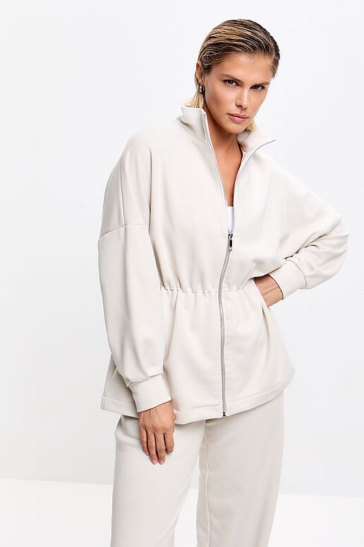 Костюм (Брюки+Толстовка) EZANNA (Жемчужный) W1Ks417F4 #1238621 фото 3