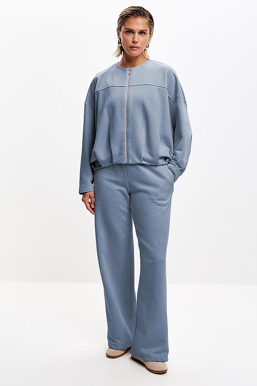 Костюм (Брюки+Толстовка) EZANNA (Туман) W1Ks419F3 #1238800 фото 2