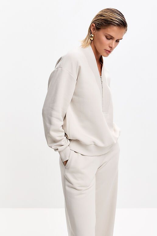 Костюм (Брюки+Свитшот) EZANNA (Жемчужный) W1Ks421F4 #1238807 фото 6