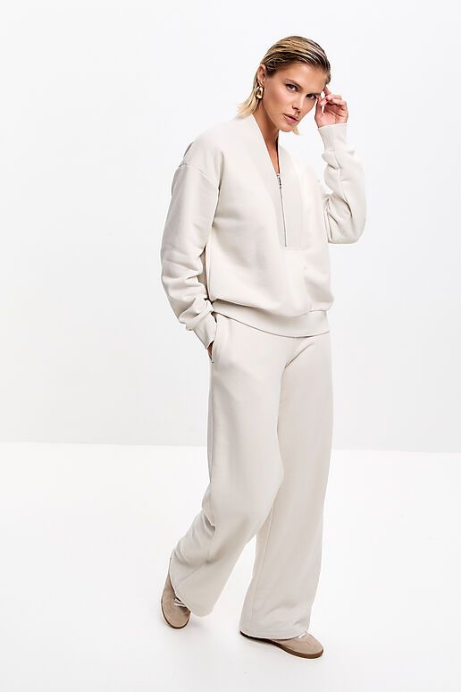 Костюм (Брюки+Свитшот) EZANNA (Жемчужный) W1Ks421F4 #1238807 фото 5