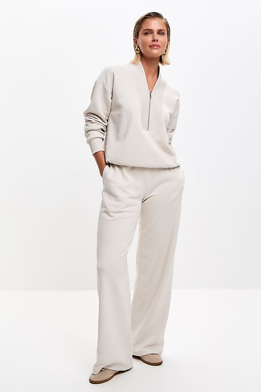 Костюм (Брюки+Свитшот) EZANNA (Жемчужный) W1Ks421F4 #1238807 фото 7
