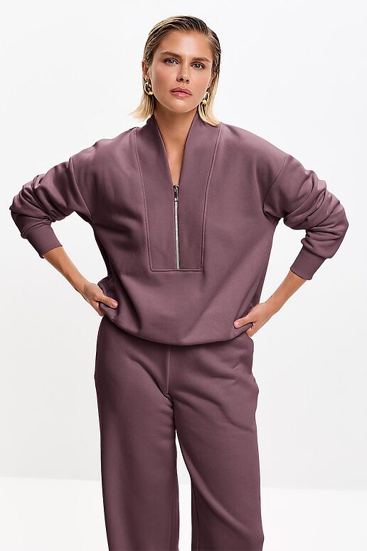 Костюм (Брюки+Свитшот) EZANNA (Инжир) W1Ks421F4 #1238809 фото 2