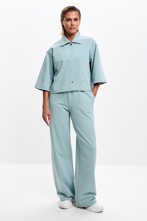 Рубашка EZANNA (Снежная мята) W1Rb422F2 #1238810 фото 4