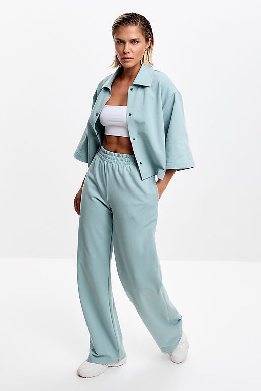 Рубашка EZANNA (Снежная мята) W1Rb422F2 #1238810 фото 3