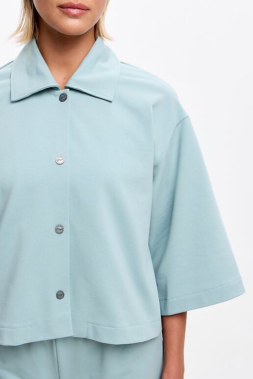 Костюм (Брюки+Рубашка) EZANNA (Снежная мята) W1Ks423F2 #1238812 фото 11