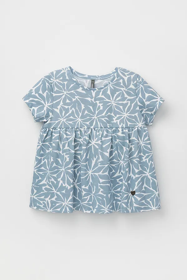 Футболка  CROCKID, пыльно-синий,блики на воде к467 - фото 2