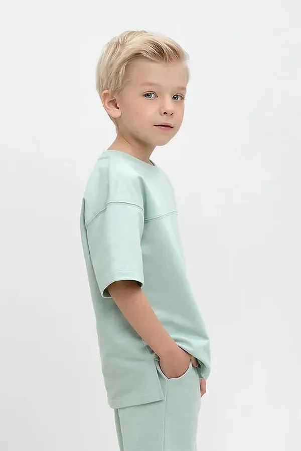 Футболка  CROCKID, голубая дымка к478 - фото 2