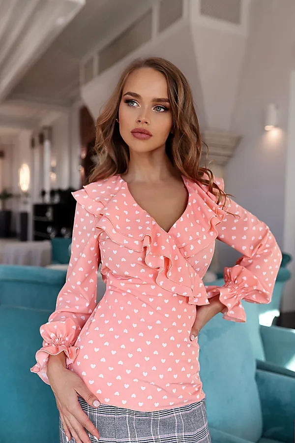 Блуза OPEN-STYLE, розовый - фото 2