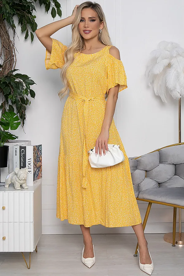 Платье LADY TAIGA, желтое - фото 2