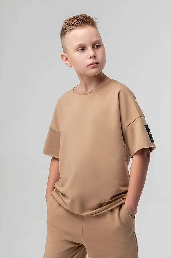 Костюм (Футболка+Шорты) BODO, бежевый - фото 2