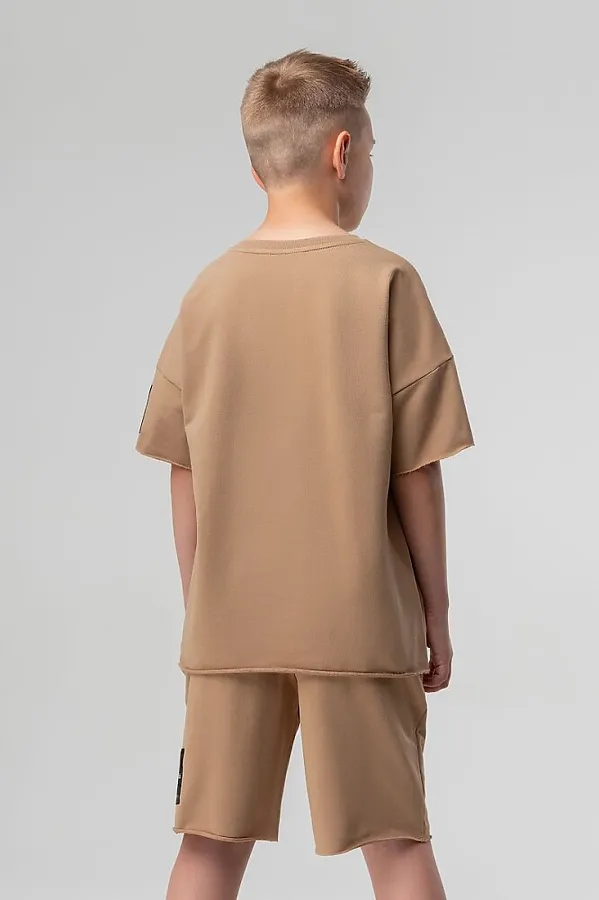 Костюм (Футболка+Шорты) BODO, бежевый - фото 2
