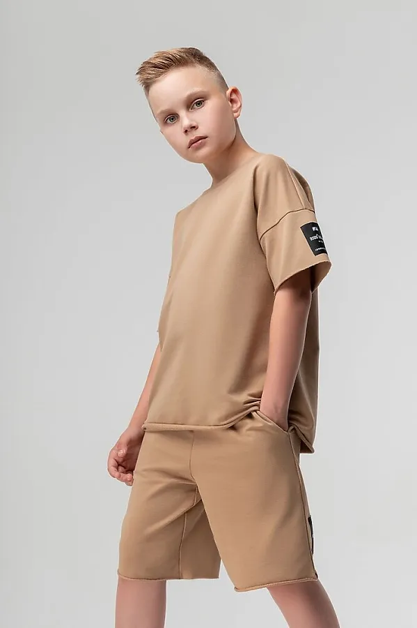 Костюм (Футболка+Шорты) BODO, бежевый - фото 2